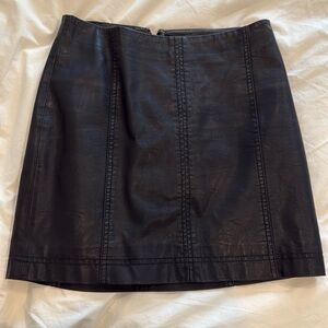 Free people leather skirt